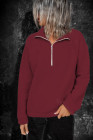 Silindashop  Solid Zipped Collar Sweatshirts