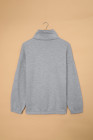 Silindashop  Solid Zipped Collar Sweatshirts