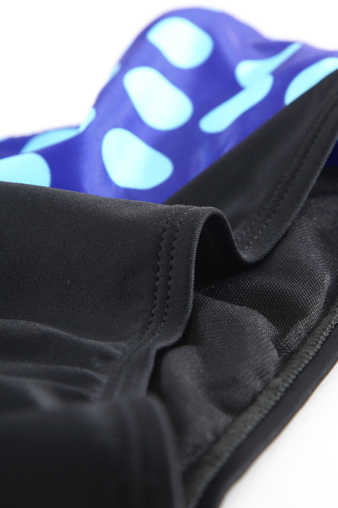 Tie-dye Flag Print Lace-up Back Bikini