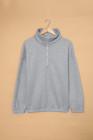 Silindashop  Solid Zipped Collar Sweatshirts