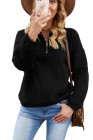 Silindashop  Solid Zipped Collar Sweatshirts