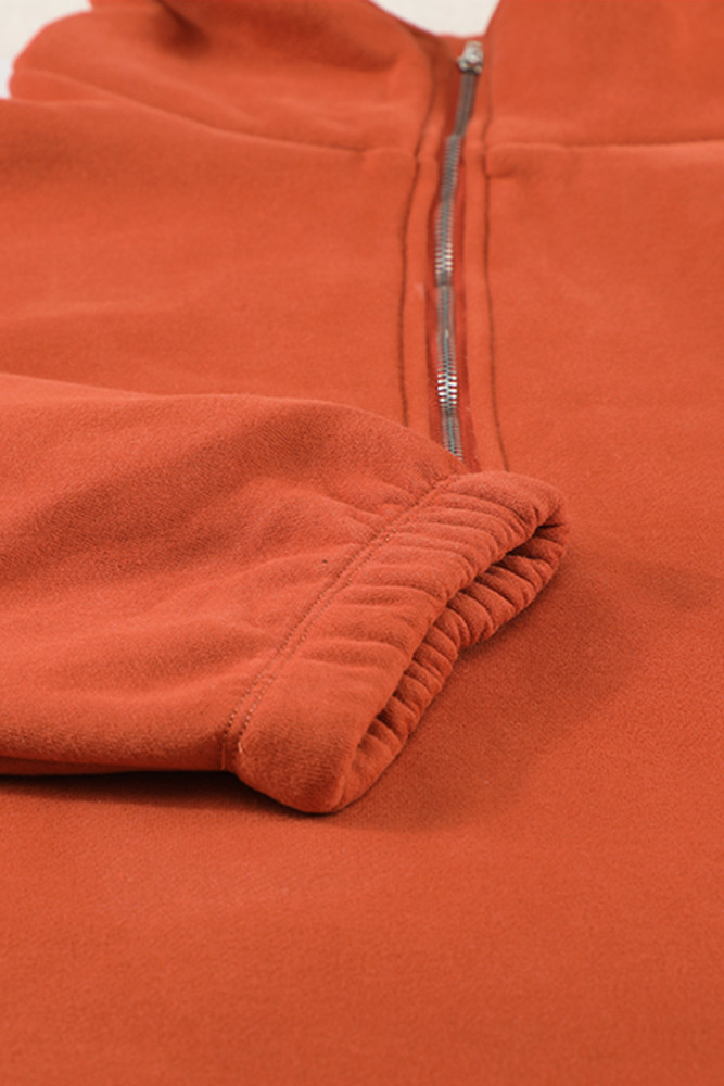 Silindashop  Solid Zipped Collar Sweatshirts