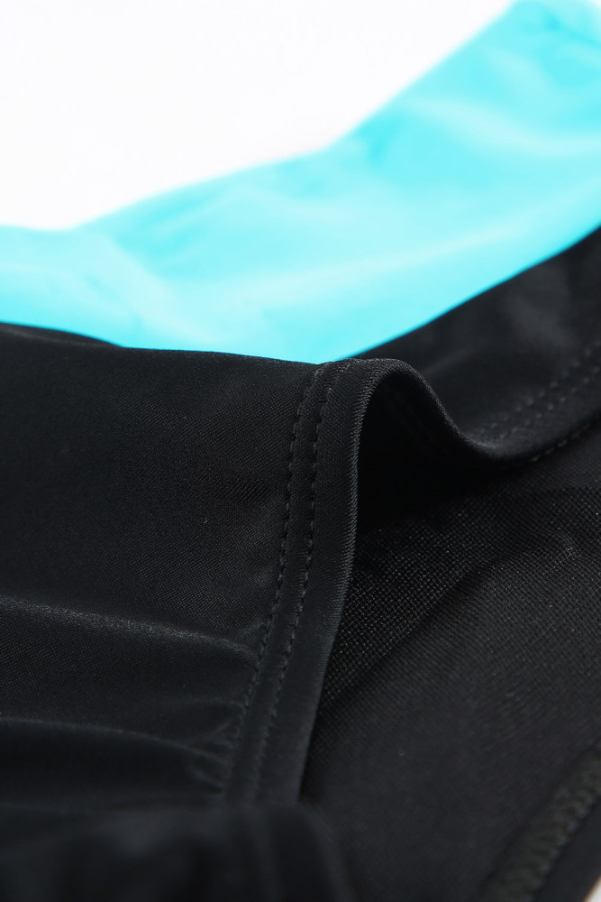 Tie-dye Flag Print Lace-up Back Bikini