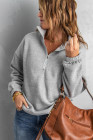 Silindashop  Solid Zipped Collar Sweatshirts
