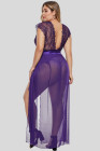 Plus Size Mesh Lingerie Long Gown
