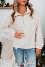 Silindashop  Solid Zipped Collar Sweatshirts