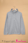 Silindashop  Solid Zipped Collar Sweatshirts