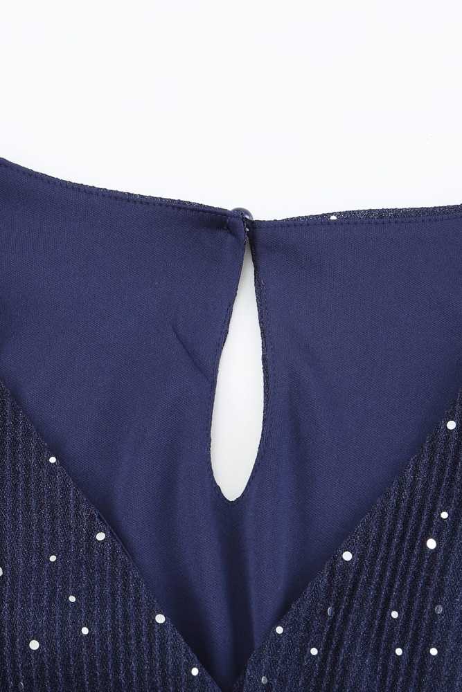 Black/Wine Red/Green/Apricot Side Split Rhinestone V Neck Maxi Dress