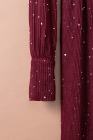 Black/Wine Red/Green/Apricot Side Split Rhinestone V Neck Maxi Dress
