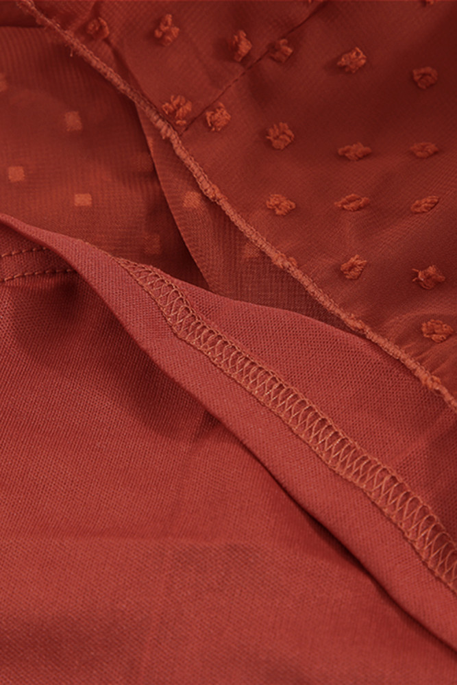 White/Black/Rust Red/Sky Blue/Yellow/Green Off Shoulder Ruffle Swiss Dot Maxi Dress