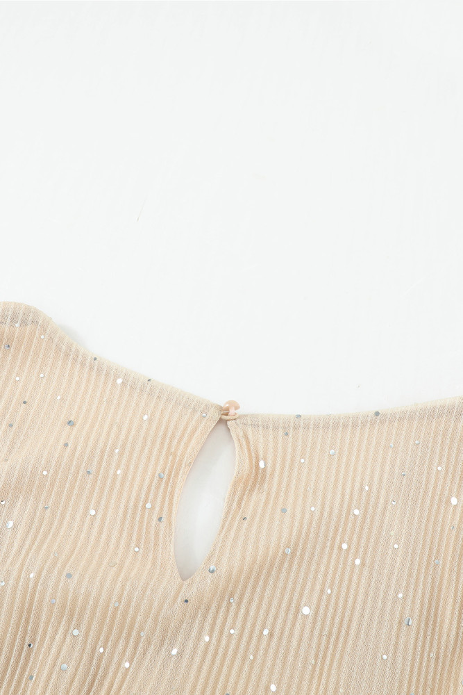 Black/Wine Red/Green/Apricot Side Split Rhinestone V Neck Maxi Dress