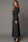 Black V Neck Off The Shoulder Maxi Dress