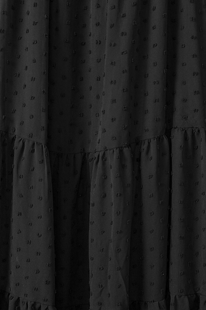 White/Black/Rust Red/Sky Blue/Yellow/Green Off Shoulder Ruffle Swiss Dot Maxi Dress