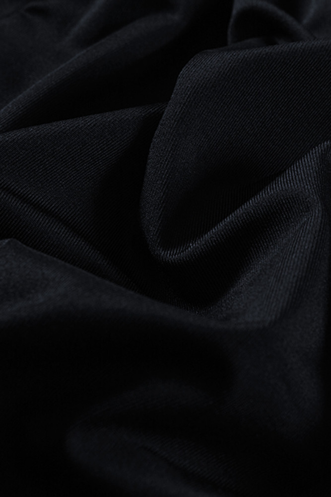 Black V Neck Off The Shoulder Maxi Dress