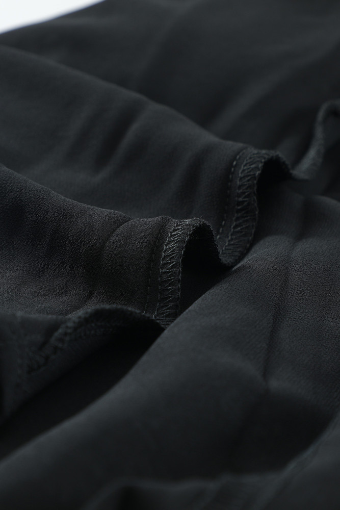 V Neck Waist Tie Double Layer Ruffle Short Dress