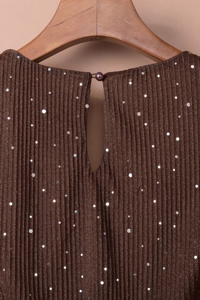 Black/Wine Red/Green/Apricot Side Split Rhinestone V Neck Maxi Dress