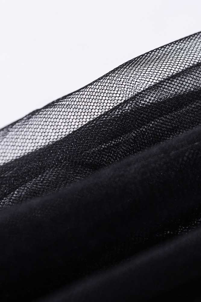 Floral Lace Dress for Women High Neck Sleeveless Crochet Mesh Maxi Dress