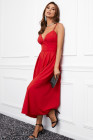 Criss Cross Backless Flowy Maxi Dress for Women