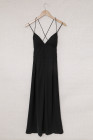 Criss Cross Backless Flowy Maxi Dress for Women