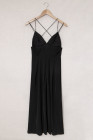 Criss Cross Backless Flowy Maxi Dress for Women