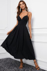 Criss Cross Backless Flowy Maxi Dress for Women