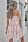 Summer V Neck Smocked Swing Cami Floral Dress