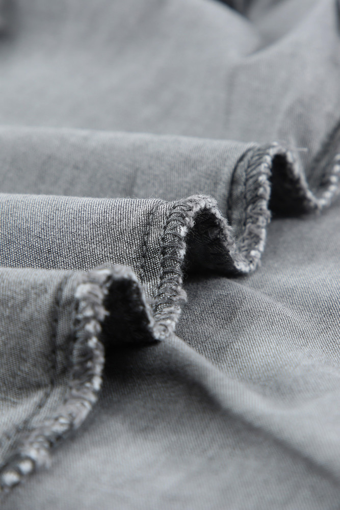 Sleeveless Tops Denim Bust Pocket Tank Top