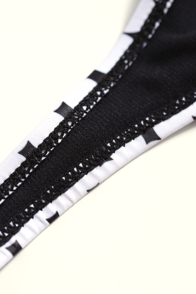 Silindashop Dot Print Halterneck Tankini Swimwear Set