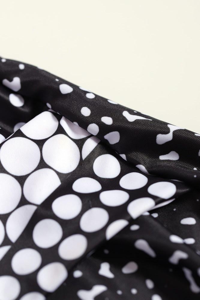 Silindashop Dot Print Halterneck Tankini Swimwear Set