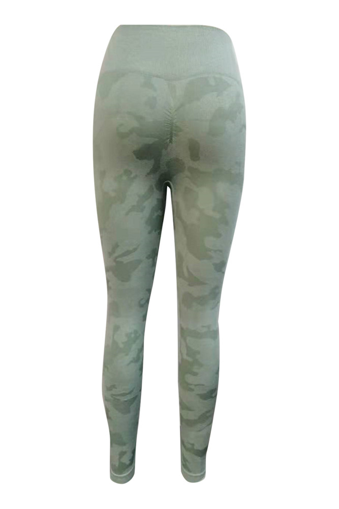 Seamless Camo Print Butt Lift High Waist Yoga Pants