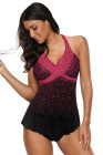 Silindashop Dot Print Halterneck Tankini Swimwear Set