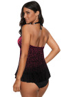 Silindashop Dot Print Halterneck Tankini Swimwear Set