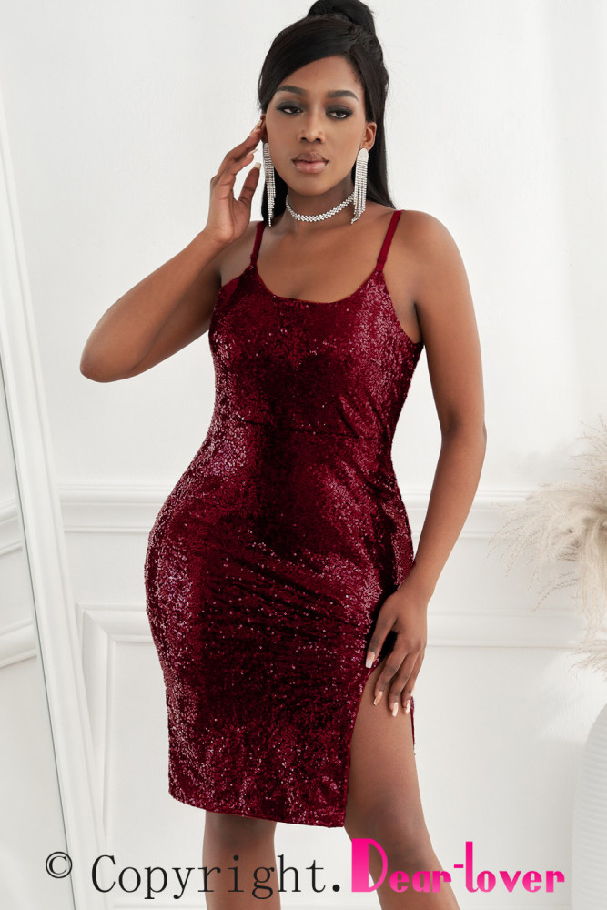 Women's Sexy Glitter Bodycon Dress Sleeveless Mini Club Dresses