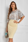 Womens Sequin Batwing Midi Dress Cocktail Dress