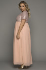 Plus Size Sequin Dress Bodice Tulle Maxi Dress