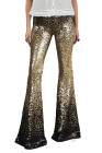 Women Gradient Sequined Pants Palazzo Flare Bell Bottom