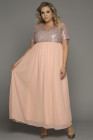 Plus Size Sequin Dress Bodice Tulle Maxi Dress