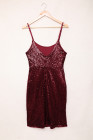 Women's Sexy Glitter Bodycon Dress Sleeveless Mini Club Dresses