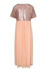 Plus Size Sequin Dress Bodice Tulle Maxi Dress