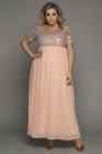 Plus Size Sequin Dress Bodice Tulle Maxi Dress