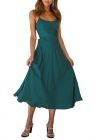 Ladies Ruffle Sundress Empire Waist Cami Maxi Dress