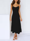 Ladies Ruffle Sundress Empire Waist Cami Maxi Dress