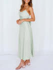 Ladies Ruffle Sundress Empire Waist Cami Maxi Dress