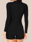 Womens Boyleg One Piece Rashguard Swimsuit Long Sleeve Surfing Wetsuit