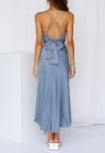 Ladies Ruffle Sundress Empire Waist Cami Maxi Dress