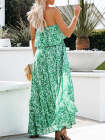 Womens Strapless Tube Dress Empire Waist Maxi Dress with Slit