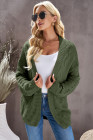 Open Front Chunky Long Sleeve Knit Cardigan