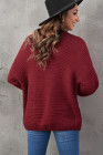 Open Front Chunky Long Sleeve Knit Cardigan
