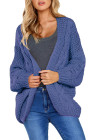 Open Front Chunky Long Sleeve Knit Cardigan