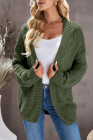 Open Front Chunky Long Sleeve Knit Cardigan